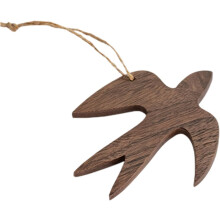 Schwalben-Wandskulptur aus Holz, einfach aufzuhängen und zu reinigen, dekoratives Vogelornament