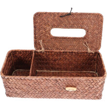 Kaffeetaschentuchboxhalter, Taschentuchbox-Fernbedienungs-Organizer, Vintage-Webmuster