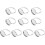 Supports de bagues réglables en acier inoxydable, indéformables, 10 pièces, robustes, argentés, vierges 1