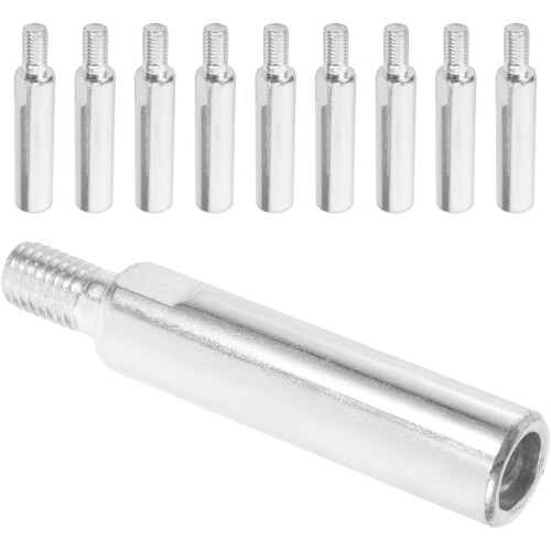 Adaptador de polimento do eixo de conexão roscada da haste de extensão da moadora de ângulo de aço 10pcs M10