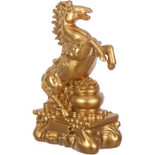 Feng Shui Pferdeskulptur aus Kunstharz, dekorative Statue für Schreibtisch und Zuhause