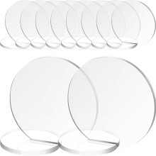 10 Acryl-Tischkarten, modernes Design, gratfrei und leicht zu entnehmen