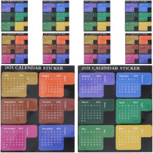 10 Blatt Planer-Aufkleber, Monatskalender-Etiketten für DIY-Tagebücher, Notizbücher, Datumsetiketten, Registerreiter, Planer