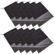 Schuhaufbewahrungsbeutel aus CPP-Material, 10 Stück, staubdicht, mit Kordelzug, Vliesstoff, Reiseorganizer