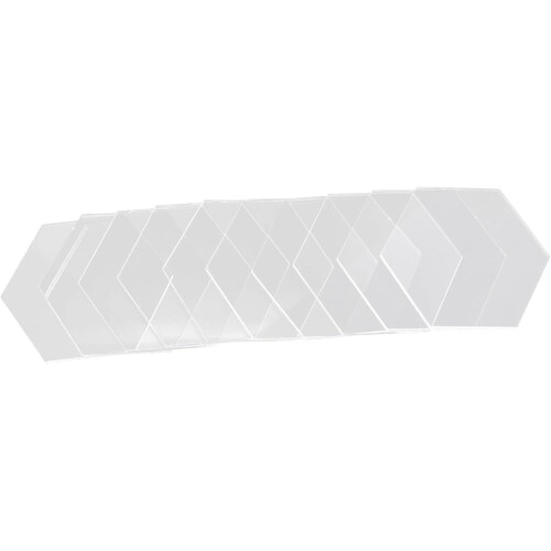 10pcs Hexagonal Acrylic Reusable Plastic for Desktop Decorative Board Handmade DIY Board