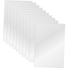 10 Stück rechteckige Acrylspiegelplatten, selbstklebend, leicht, dekorativ, widerstandsfähig