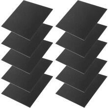 10pcs 2mm Black Acrylic Sheets Square Craft Plates for DIY Painting Handcraft, Acrylic Board