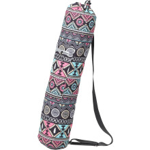 Sac de transport en toile pour tapis de yoga avec bandoulière ajustable et poche de rangement. Sac à dos/transporteur pour tapis de yoga.