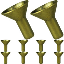 10 Stück Rückfluss-Kegelständer aus Metall, Rückfluss-Räuchergefäßhalter aus Kupfer-Eisen-Legierung, Räuchergefäßschale reduziert