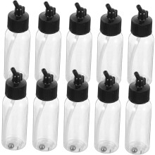 10pcs Airbrush recipientes plástico tinta frascos para suportes de tinta Airbrush