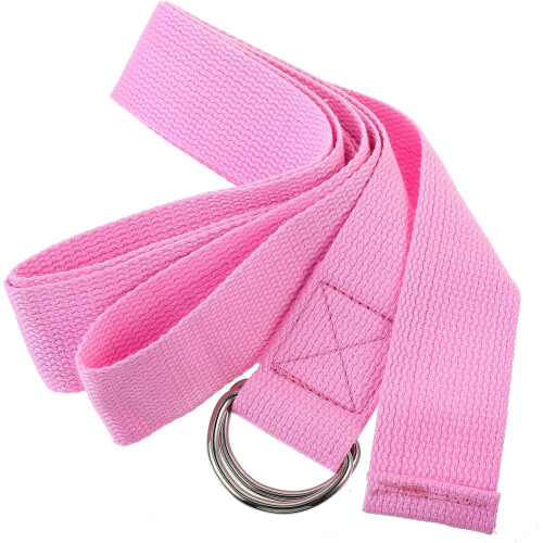Yoga-Spanngurt 183 cm, rosa, Pilates-Hilfsgerät, Stretchgurt
