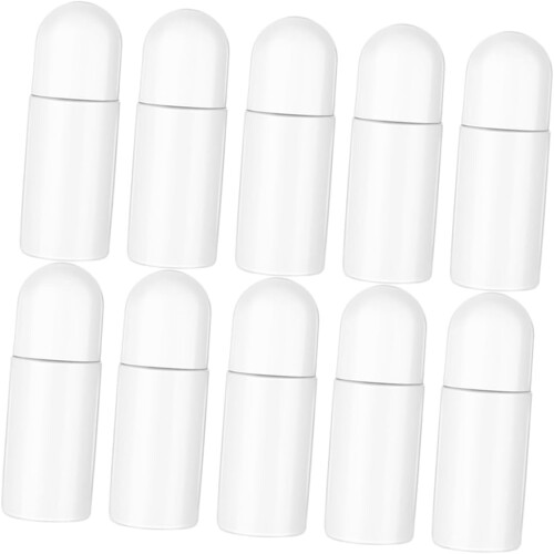 10pcs 30ml Roller-on Containers Refillable Plastic Perfume Bottles