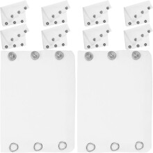 Lot de 10 rallonges de barboteuse à boutons-pression pour garçon et fille, vêtements doux et chauds, blanc
