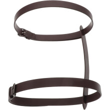Tracolla regolabile in pelle PU a forma di H per tappetino da yoga.