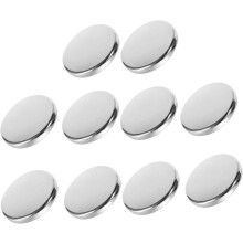 Lot de 10 boutons décoratifs en alliage brillant pour chemises, jupes et fêtes de mariage.