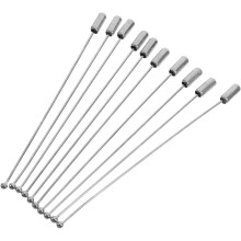 Lot de 10 épingles à bijoux en acier inoxydable avec embout, 90 mm, faites main, pour réunions et projets créatifs.