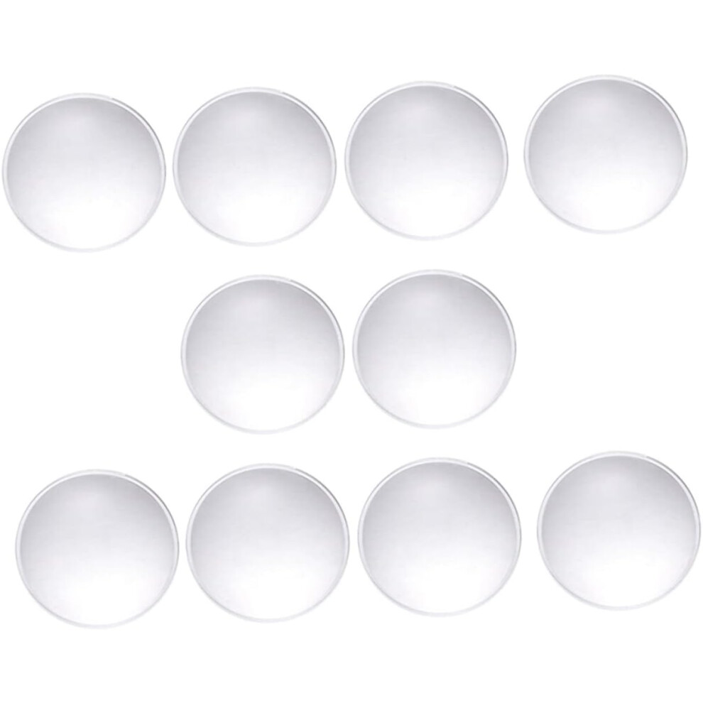 Hkhbjs 10Pcs Double Convex Lenses Magnifying Reading Glasses Optics Education Pmma Glass Magnifiers