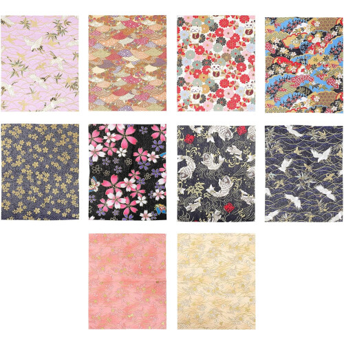 10 buc bumbac material textil cearșafuri DIY Patchwork matlasare florale imprimate piese de bumbac