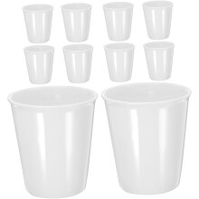 10 Stück Keramik-Papierbecher in Teetassenform, kreative Wasserbecher für den täglichen Gebrauch