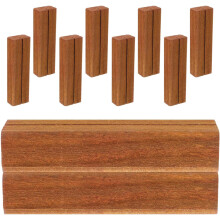 10 Stück Retro-Tischkartenhalter aus Holz, Memo-Clip-Ständer, Tischnummernhalter