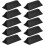 10pcs Adjustable Plastic Desk Divider Clamps with Black Base for Office Desktop Privacy Panels 1