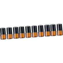 2sets 1ml Roll-ball Perfume Oil Dispenser Bottles Essential Oil Travel Bottle Glass Perfume Sprayer Dispenser 5pcs*2