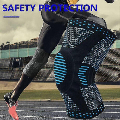 Protezioni per gambe a compressione anti-collisione per basket, corsa, fitness e squat. 1
