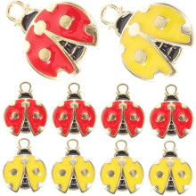 DIY-Schmuckanhänger aus Legierung, Marienkäfer-Anhänger in verschiedenen Farben, kleine Metallaccessoires
