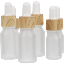 10 Stück Tropfflaschen aus mattiertem Glas für ätherische Öle, ideal für Reisen und Kosmetik, z. B. für Parfüm und Lotion