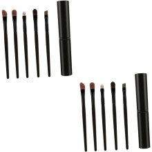 10er-Pack tragbares Lidschattenpinsel-Etui zur Aufbewahrung von Lidschattenpinseln und Kosmetiksets für Reisen