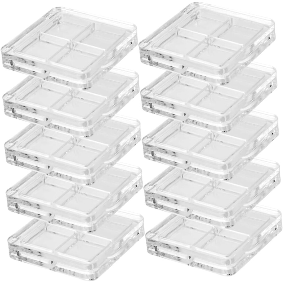 Hkhbjs 10Pcs Empty Eye Shadow Packaging Box Diy Eyeshadow Organizer Sub-Packing Case