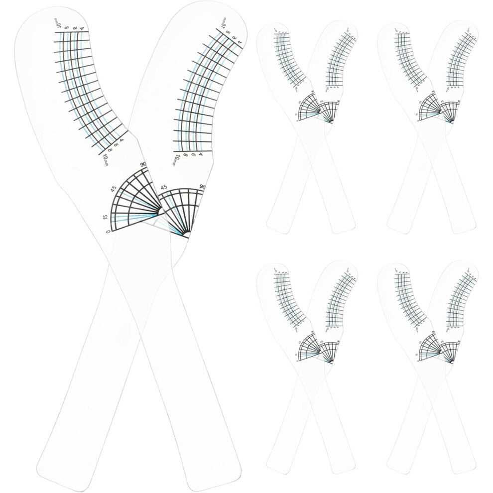 Hkhbjs 10Pcs Eyelash Measuring Ruler Lashes Ruler For Lash Tech Must Haves Measuring Tool Precise Measurement