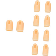 10 protège-doigts en silicone pour manucure, protection des mains pour la pratique du nail art