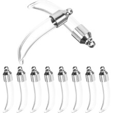 Mini-Glasfläschchen-Anhänger mit Schraubverschluss, 6 mm kleine Wunschfläschchen, 10er-Set, kleine luftdichte Glasaufbewahrungsbehälter