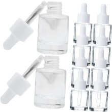 10pcs garrafa de vidro garrafa de loção para o armazenamento de óleo essencial Design à prova de vazamento recarregável para uso de viagem