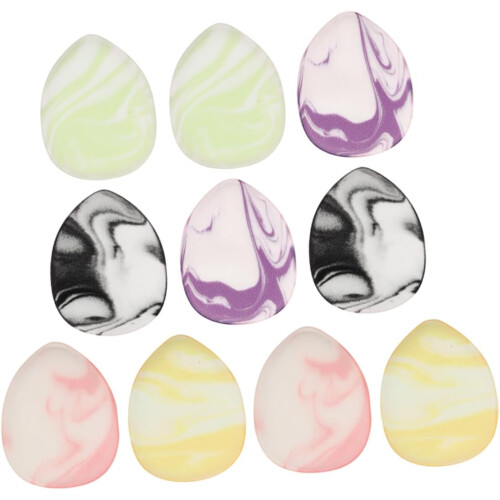10pcs Teardrop Powder Puff Makeup Sponge Mini Soft Fluffy Applicator