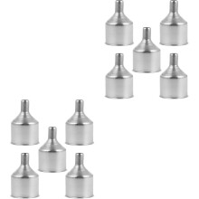 Lot de 10 entonnoirs de transfert d'huile en acier inoxydable pour usage domestique