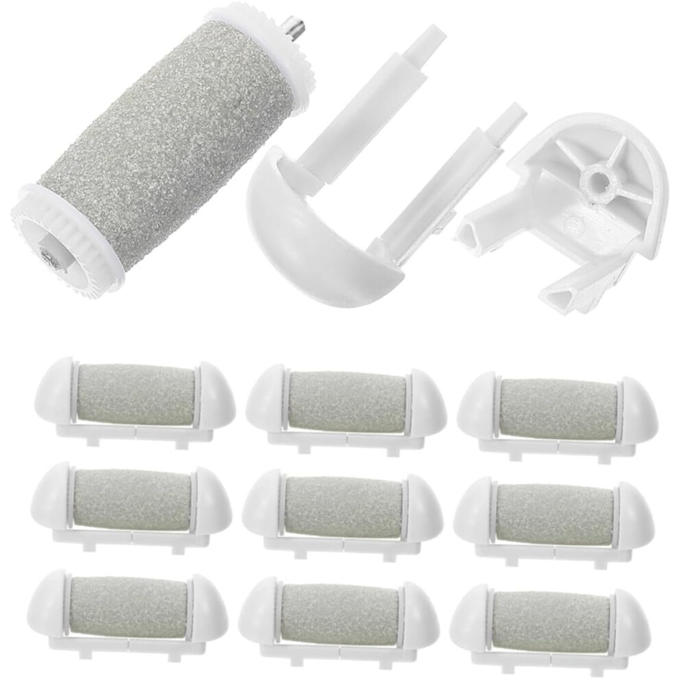 Hkhbjs 10Pcs Electric Foot Shaver Refill Callus Remover Pedicure Tool Replacement Rollers For Heel Grinder Electric Foot Scrubber