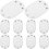 10pcs Triângulo Crotch Extender para Bodysuits Branco Botão Snap Romper Extender 1