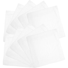 Pure Towels Zakdoek Katoen voor Dames en Heren Festival Sjaal Geborduurd Bloemenpatroon Grootverpakking Unisex