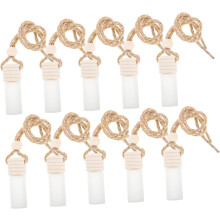 10pcs garrafa de perfume de carro colgante de vidro frescor de ar tampas difusor
