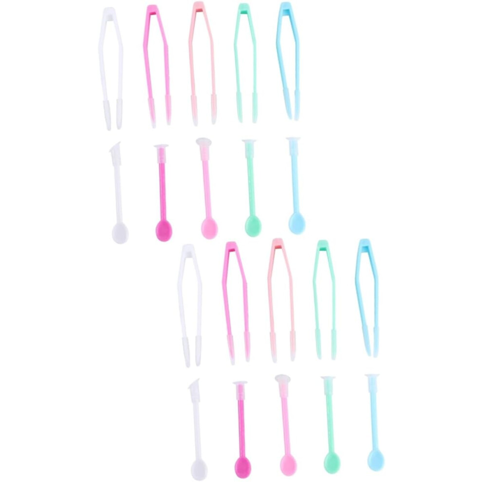 Hkhbjs 10Sets Comprehensive Travel Toiletries Kit Eyebrow Tweezers Lens Remover Suction Stick For Daily Holiday Use Rosy