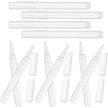10 weiße Flüssigkreidemarker für Tafeln, abwischbare Glastafelstifte mit ungiftiger Tinte