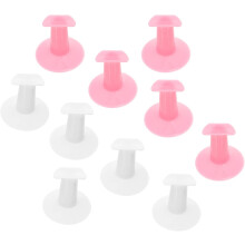 10 soportes para dedos de manicura, fabricados con materiales de alta calidad, ideales para salones de uñas y escuelas de manicura.