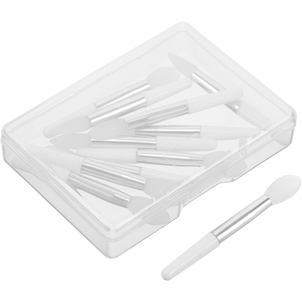 Hkhbjs 10Pcs Silicone Lip Brush Set Mask Brush Lip Balm Applicator Lipstick Tool Portable Makeup Tool Travel Case
