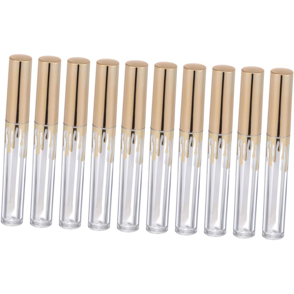 Hkhbjs 10Pcs Subpackage Lip Gloss Bottle Empty Lip Tubes Balm Subpackage Containers Cylindrical Gloss Tubes Bulk