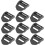 10 Pcs Plastic Adjustable Ladder Buckles for Backpack and Luggage Strap 25mm Webbing Replacement Buckle Set 1