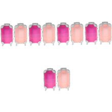 10 Stück kleine Kosmetikkoffer, tragbare Kosmetikkoffer für Reisen, Mini-Organizer-Koffer mit Fächern