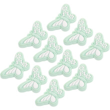 Stricknadelstopper, 10 Stück, Silikon, Schmetterlingsform, Nadelspitzenschutzkappen