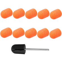 10 tapas de lijado para manicura, ideales para taladros de uñas y pulidores portátiles para un cuidado y arte de uñas sencillos.